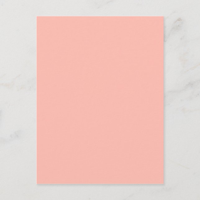 Light Pink Peach Baby Pink Pastel Girly Stuff Postcard (Front)