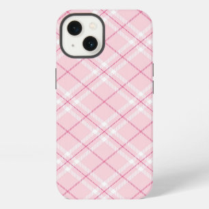 Light Pink Plaid iPhone 13 Case