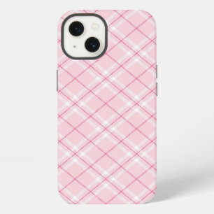 Light Pink Plaid iPhone 13 Case