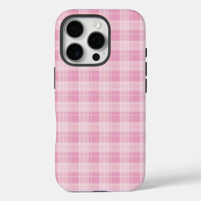 Light Pink Plaid Pattern Case-Mate iPhone Case (Back)