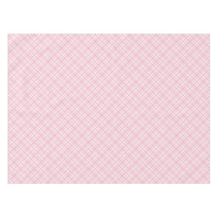 Light Pink Plaid Tablecloth