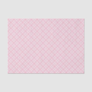 Light Pink Plaid Tissue Paper