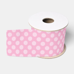 Light Pink Polka Dot Grosgrain Ribbon