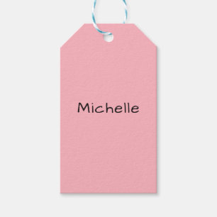 Light Pink Professional Unique Casual Handwriting Gift Tags