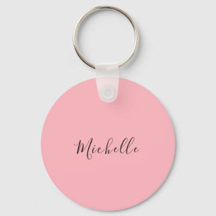 Light Pink Professional Unique Classic Handwriting Keychain