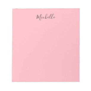 Light Pink Professional Unique Classic Handwriting Notepad