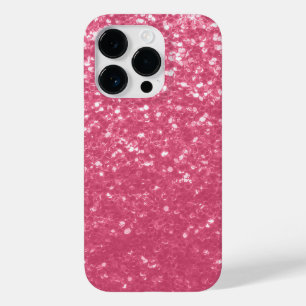 Light pink rose faux sparkles glitter Case-Mate iPhone 14 pro case
