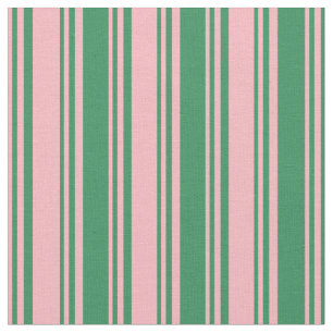 Light Pink & Sea Green Coloured Pattern Fabric