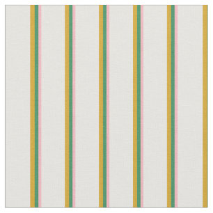 Light Pink, Sea Green, Goldenrod, and Mint Cream Fabric
