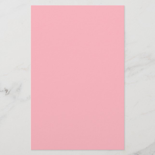 Light Pink Solid Colour Stationery (Front)