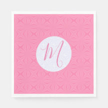 Light Pink Squiggly Squares Personalized Party