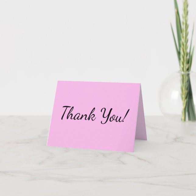 Light Pink Thank You Card (Front)