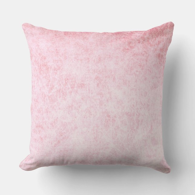 Light Pink velvet texture print Throw Pillow (Front)