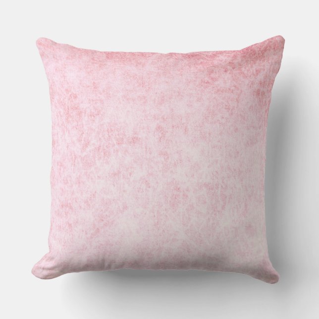 Light Pink velvet texture print Throw Pillow (Front)