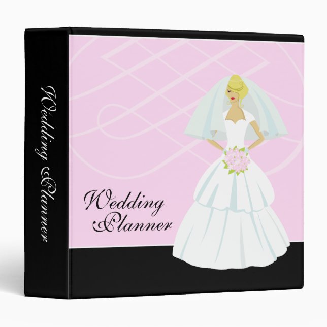Light Pink Wedding Planner Binder (Front/Spine)