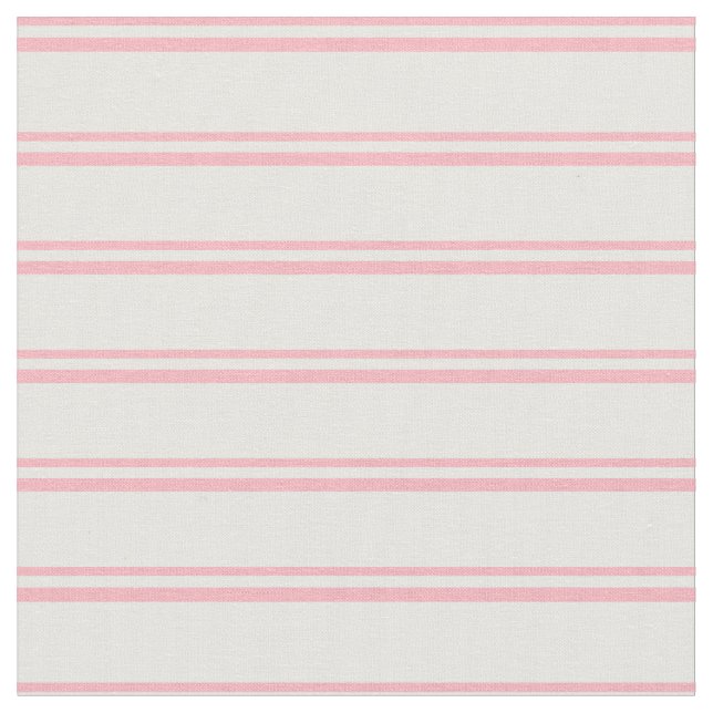 Light Pink & White Stripes/Lines Pattern Fabric (Close Up)