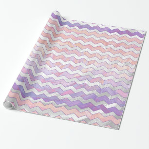 Light Pink Zig Zag Pattern Wrapping Paper