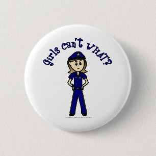 Light Police Officer 2 Inch Round Button