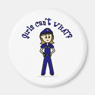 Light Police Officer Magnet