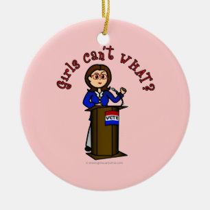 Light Politician Ceramic Ornament