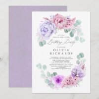 Light Purple and Pink Flowers Birthday Party