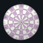 Light Purple And White Dartboard<br><div class="desc">Light Purple And White Dart Board</div>