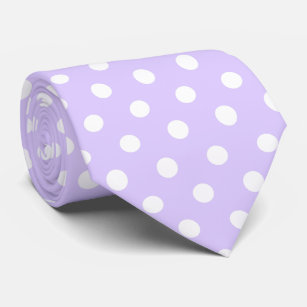 Light Purple and White Polka Dot  Tie