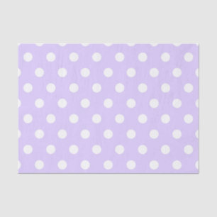 Light Purple and White Polka Dot  Tissue Paper