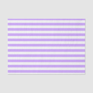 Light Purple and White Stripes Tissue Paper