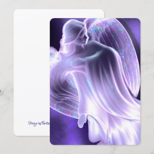 Light Purple Angel Invitation