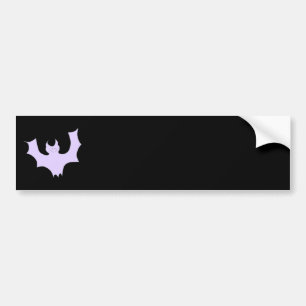 Light Purple Bat. Bumper Sticker