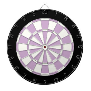 Light Purple Black And White Dartboard