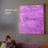 Light Purple Camouflage Hiding Quote