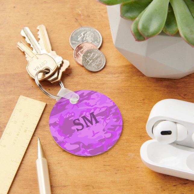 Light Purple Camouflage Keychain (Desk)