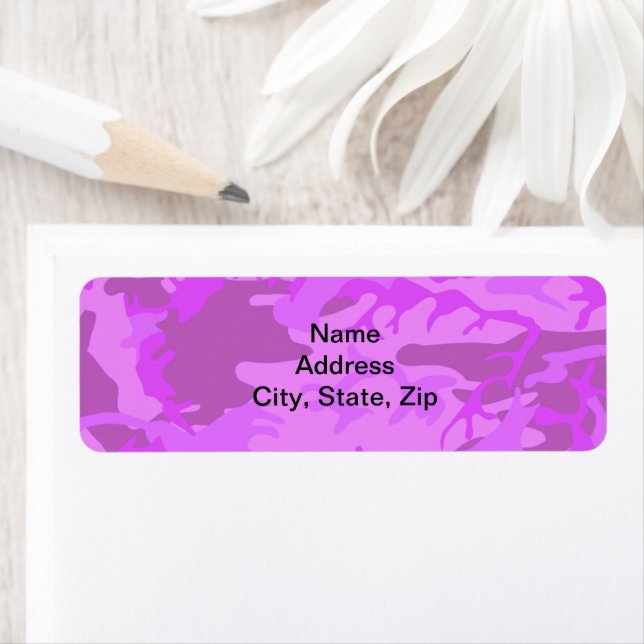 Light Purple Camouflage Return Address (Insitu)