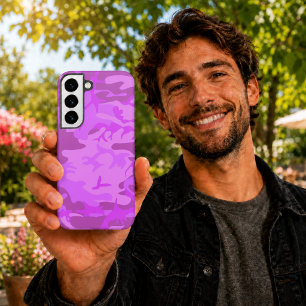 Light Purple Camouflage Samsung Galaxy Case
