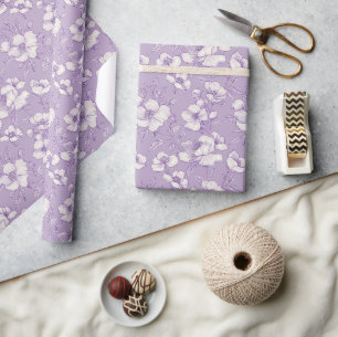 Light Purple Chinoiserie Wrapping Paper