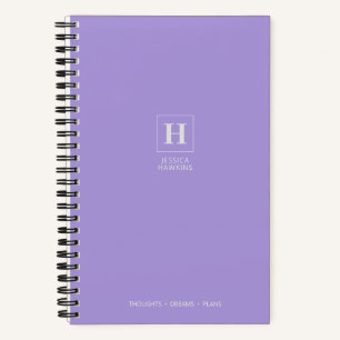 Light Purple Classic Monogram Notebook