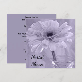 Light Purple Daisy Bridal Shower Invitation