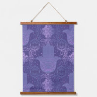 Light Purple Felt Look Hamsa Hand
