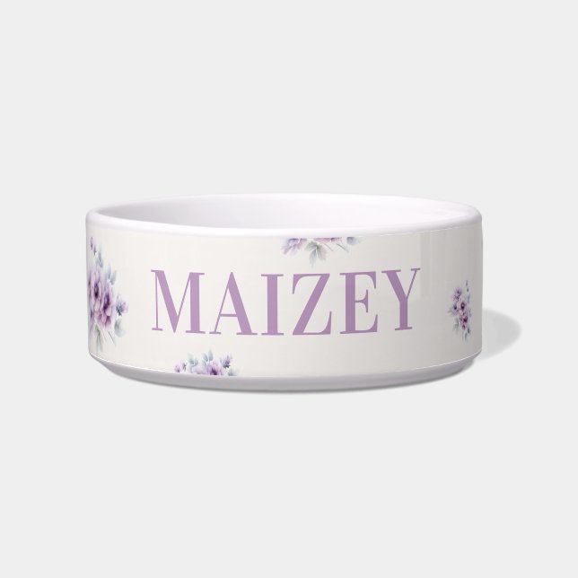 Light purple Floral Bowl (Front)