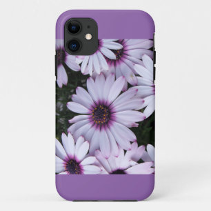 Light Purple Flowers with Purple Background iPhone 11 Case