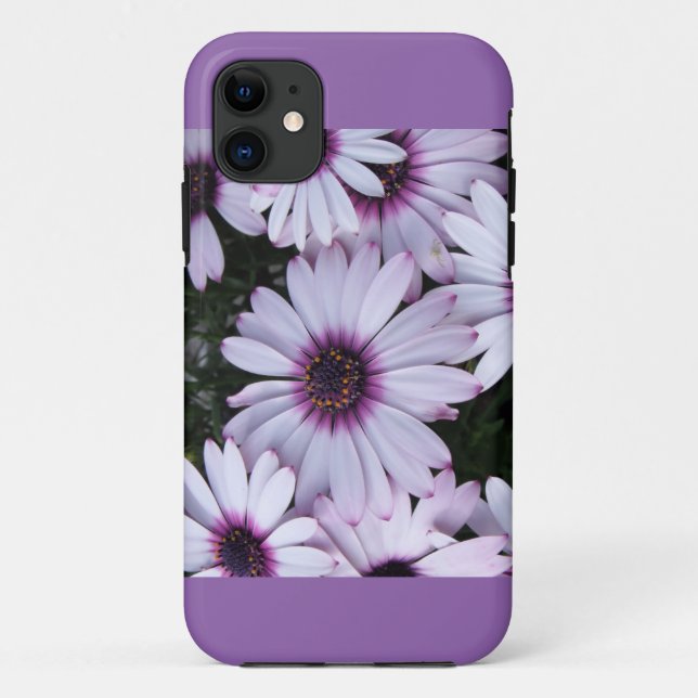 Light Purple Flowers with Purple Background Case-Mate iPhone Case (Back)