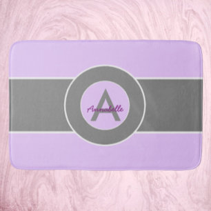 Light Purple Grey Bath Mat