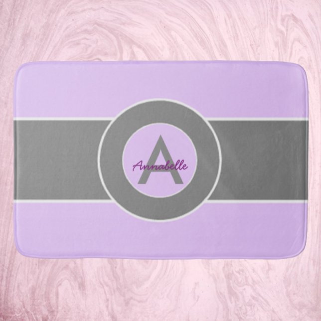 Light Purple Grey Bath Mat (Creator Uploaded)