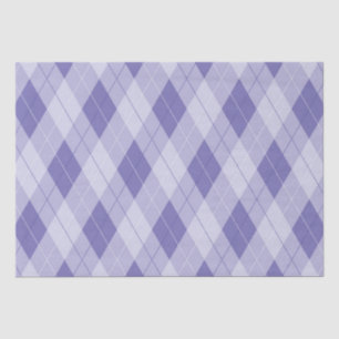 Light Purple Lavender Lilac Argyle Pattern Tissue Paper