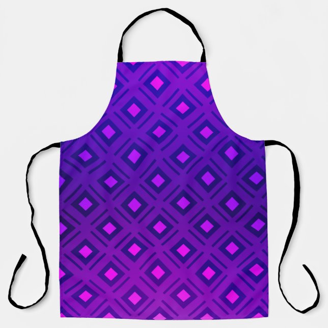 Light Purple layout with lines, rectangle. Shining Apron (Front)