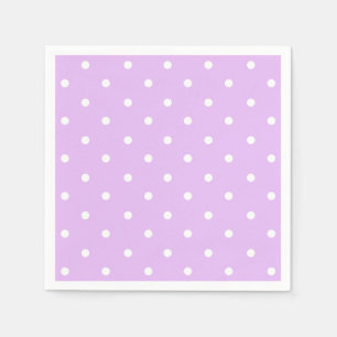 Light Purple Polka Dot Napkins