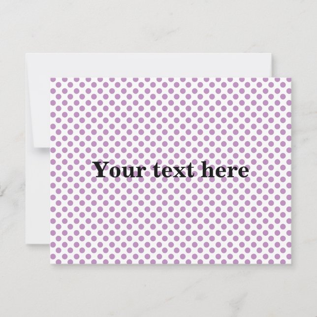 Light purple polka dots pattern (Front)