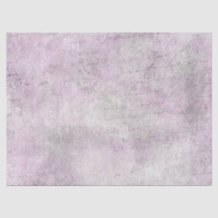 Light Purple Script Decoupage Tissue Paper